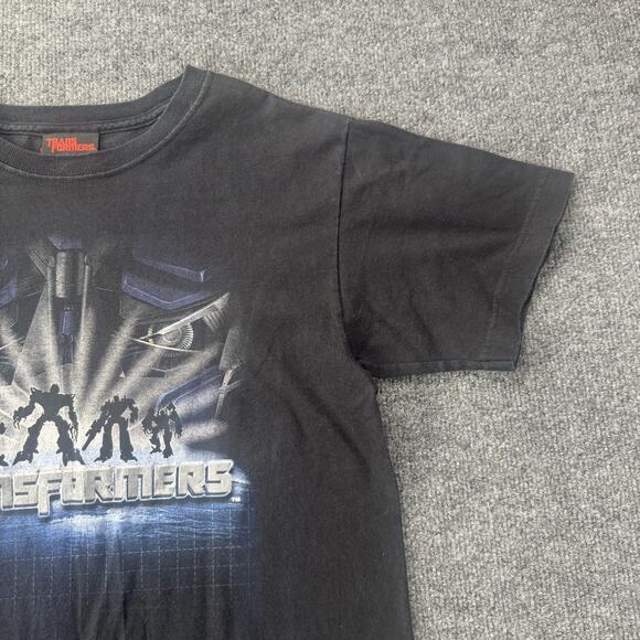 Y2K 2000s Kids Transformers Movie Promotional T Shirt Black Size Youth XL - Picture 4 of 10